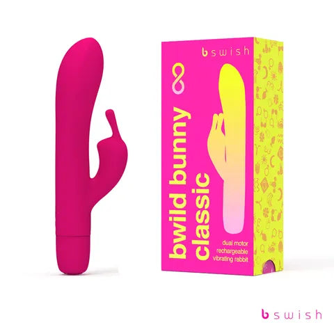 B Swish Bwild Bunny Classic Infinite Sunset Pink rabbit vibrator - ClubX Australia